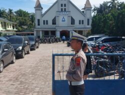 Polsek Tanah Jawa Amankan Perayaan Jumat Agung di Wilayah Hukumnya, Ibadah Berjalan Khidmat dan Kondusif