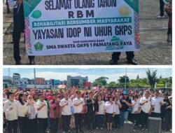 Wakil Bupati Simalungun Lepas Team RBM GK PS Yang Di Meriahkan Marching Band SMA GKPS Raya