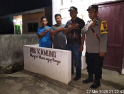 Bhabinkamtibmas Aipda Vonsa Tingkatkan Keamanan di Nagori Manrayap Bayu, Ajak Warga Manfaatkan Layanan Hallo Kapolres