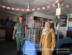 Senyum Siswa Warnai Pembagian 1.872 Porsi Makanan Bergizi di Simalungun