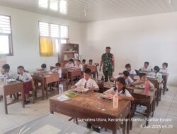 Babinsa Koramil 08/Bangun Dampingi Program Makan Bergizi Gratis di Simalungun: 1.229 Siswa Terlayani