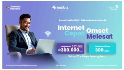 Meriahkan HUT Telkom ke-60, Indibiz Tawarkan Paket Internet Hemat Mendorong Omset Bisnis Melesat!