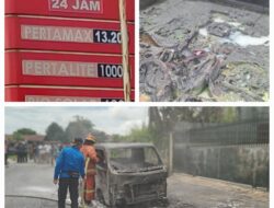 SPBU Nekat! Isi BBM ke Jerigen Pakai Dinamo, Mobil Terbakar Hebat