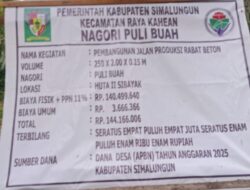 Pembangunan Jalan Rabat Beton di Nagori Puli Buah Diduga Sarat Penyimpangan