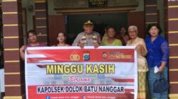 Minggu Kasih Polsek Dolok Batu Nanggar Beri Rasa Aman Jemaat Gereja di Sinaksak